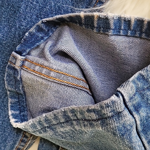 Jordache vintage 90s boot cut  high waist jeans women's size 7/8 Blue - Picture 10 of 14